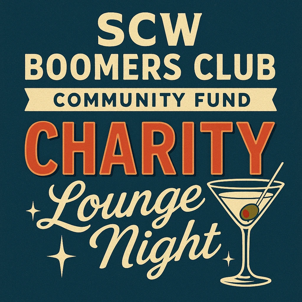 SCW Boomers Club Community Fund Charity Lounge Night fundraiser supporting Sun City West Foundation.