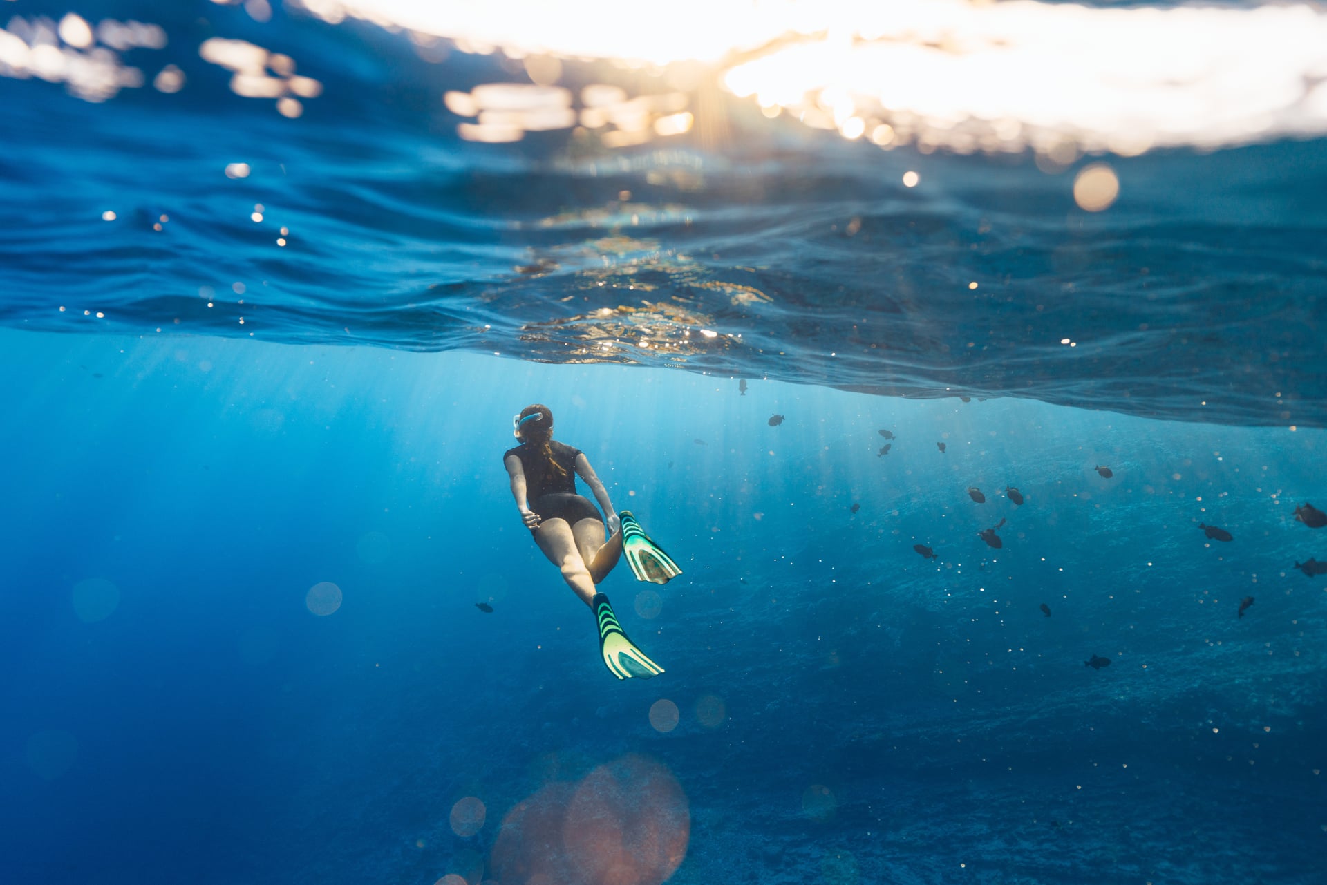 Underwater snorkeling