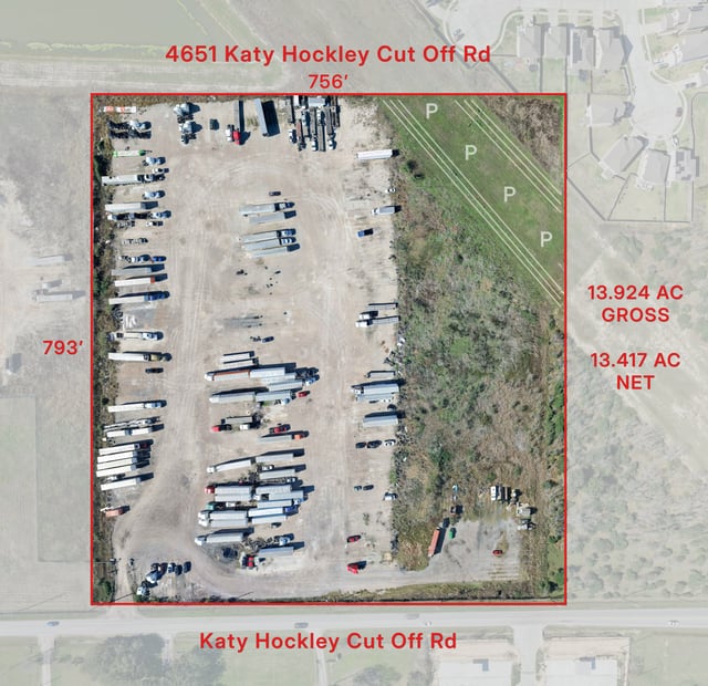 Development site — 4651 Katy Hockley Cut Off Rd