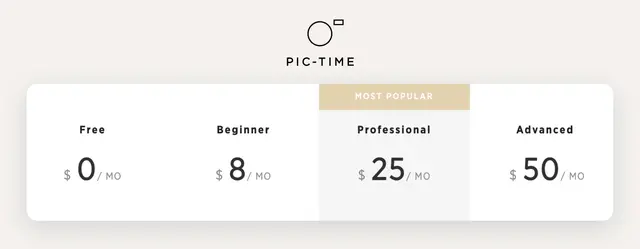 Pricing details and plans of Pic-Time (pic-time.com)