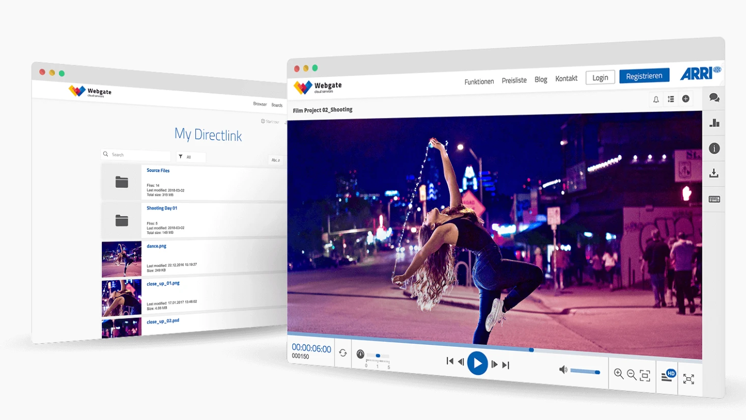 Webgate.io Software User Interface