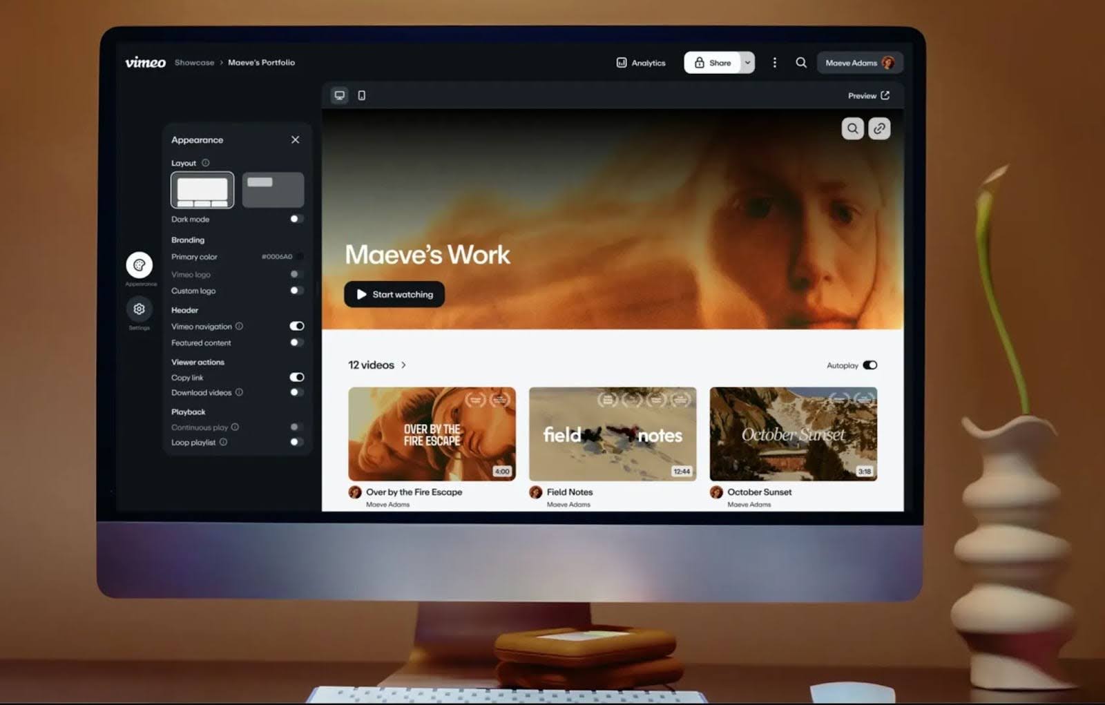 video feedback tools vimeo