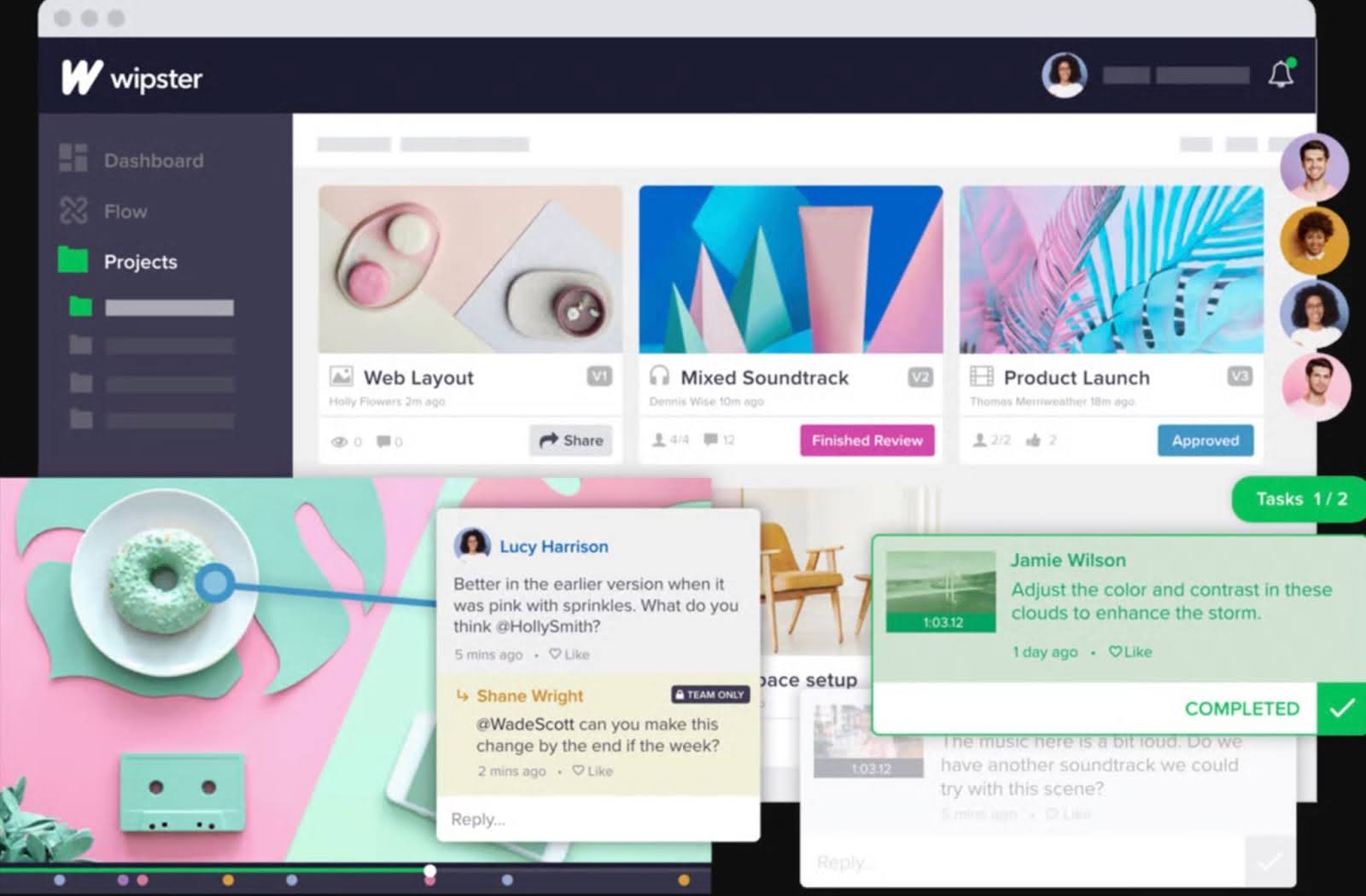 video feedback tools wipster