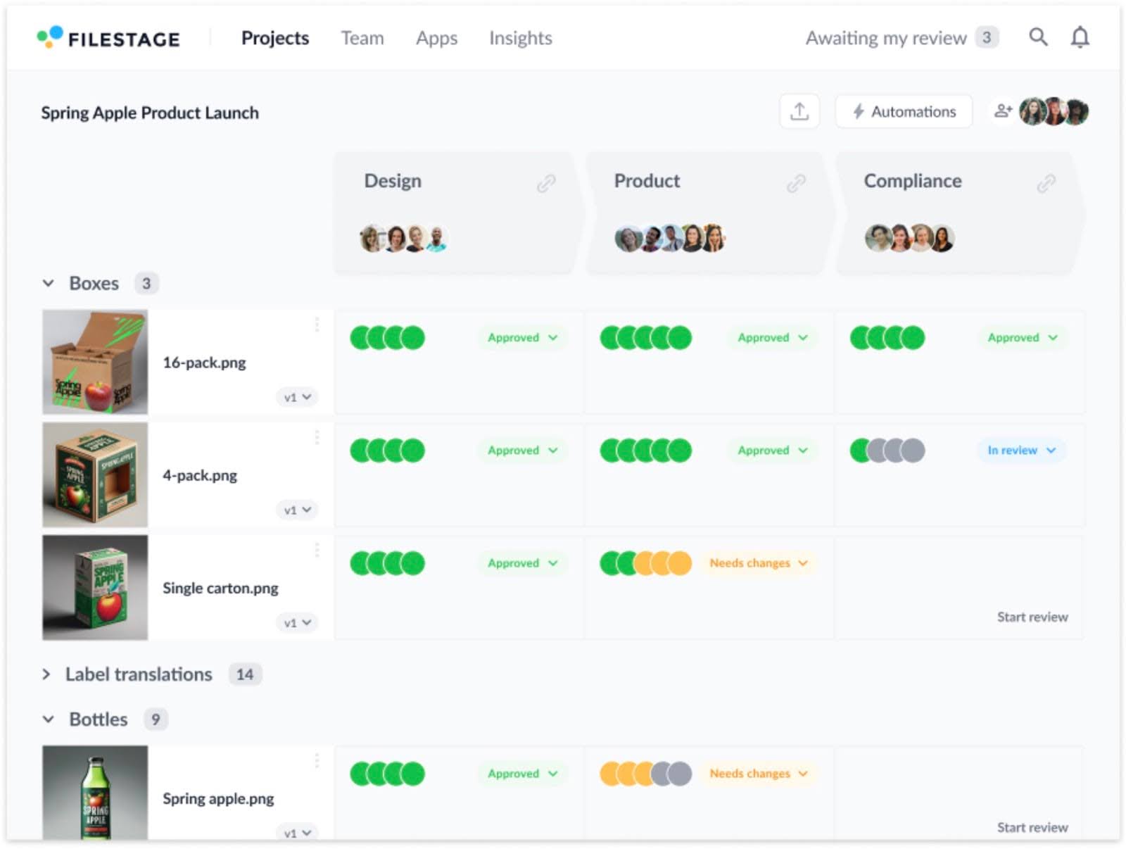 video feedback filestage