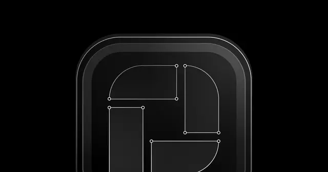 Picflow Logo Dark Blueprint