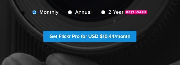 Flickr pricing