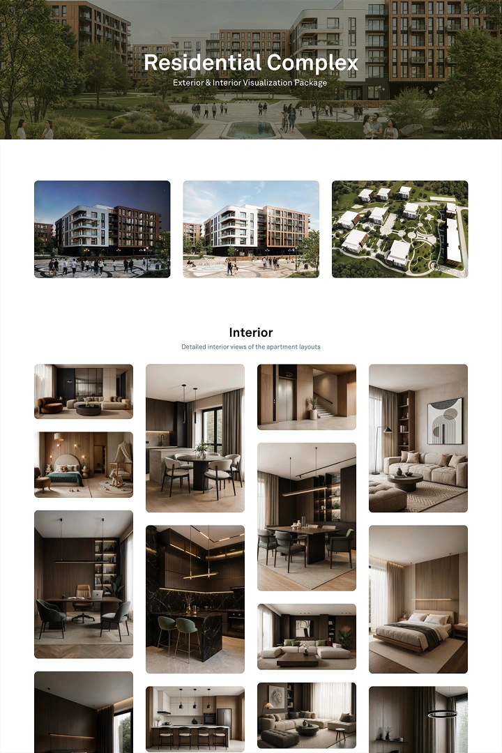 Showcase Visual of Residential Complex